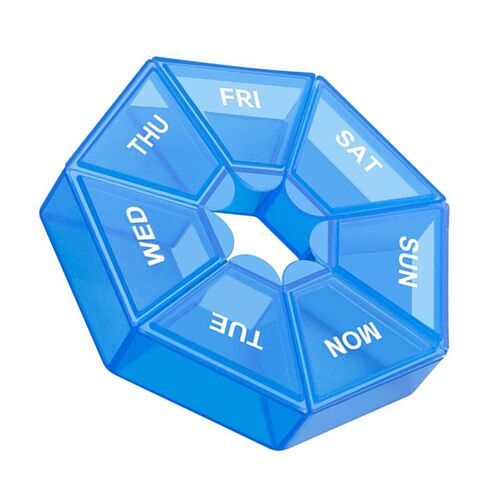 7 Grids  Pill Case Plastic 7 Days Candy Box Portable Storage