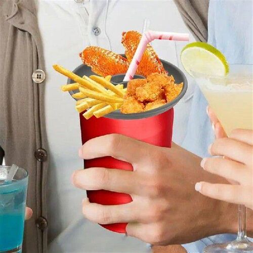 Snack Tray For Drink Cans Reusable Silicone Food Tray Snack