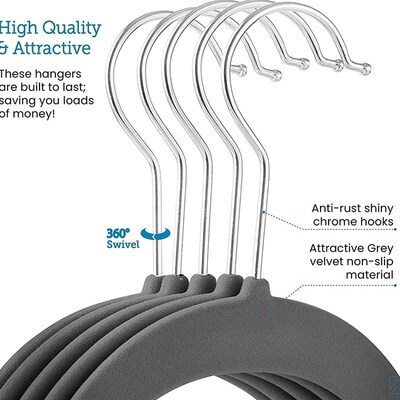 Non slip velvet clothes hanger dress Coat Hanger holder rack