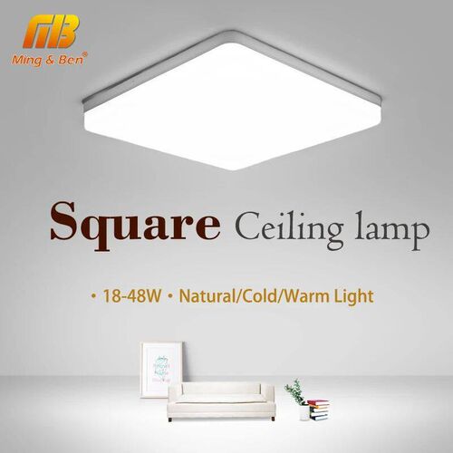 LED Ceiling Lamp in Square for Living Room Natural Light War