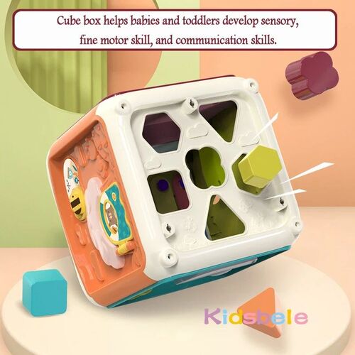 Baby Activity Cube Toddler Toys 7 in 1 Educational Shape Sor