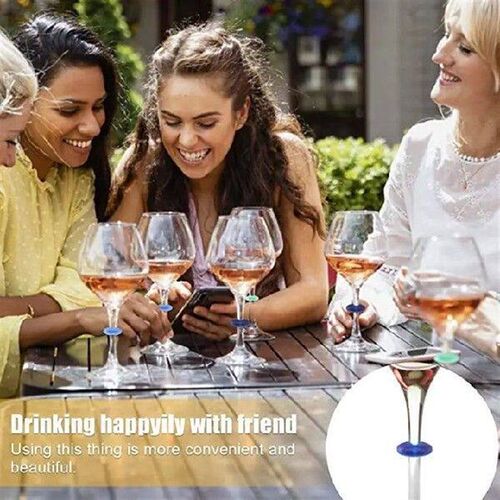 Wine Glass Marker Drink Beverage Goblet Label Reusable Tag