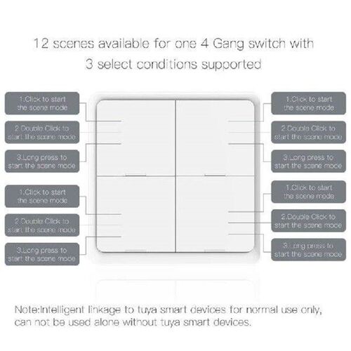 Home Automation Scene Controllers with 4 Programmable