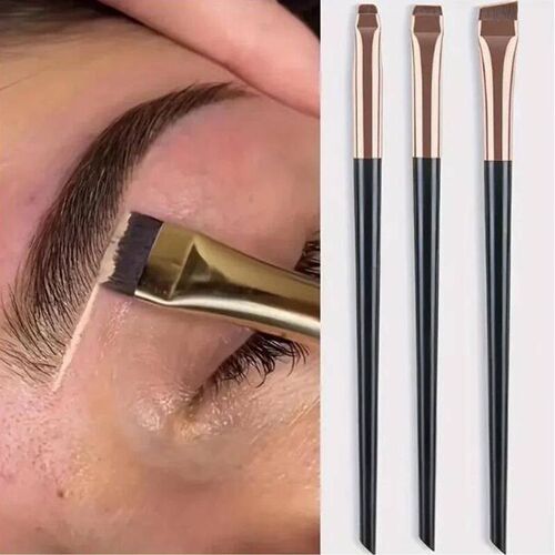 3pcs/set Blade Eyeliner Brush Eyebrow Brush Portable Flat Fi
