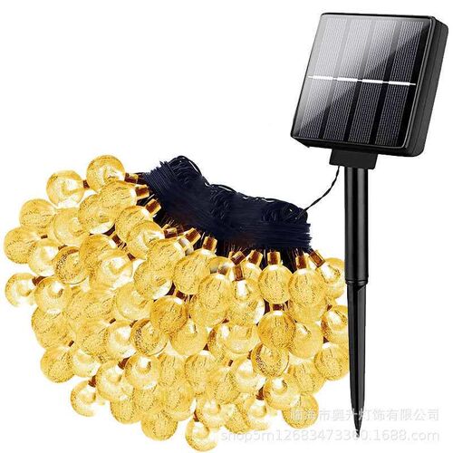 LED Solar Light String Ball Bubble Ball Light Outdoor Christ