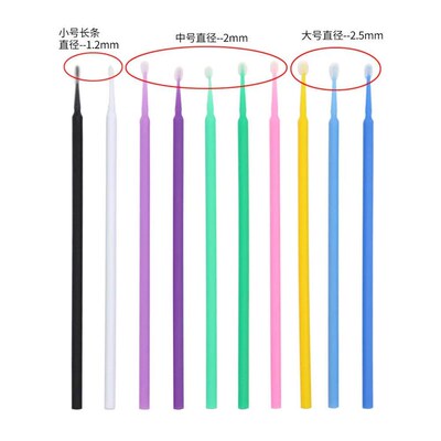 100 pcs Disposable Micro Brush Mascara Wands Applicator Lash