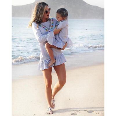 New In Family Matching Dress Mom And Daughter Clothes Nine Q