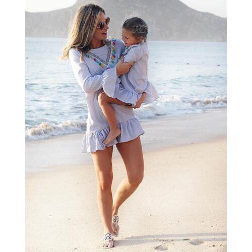 New In Family Matching Dress Mom And Daughter Clothes Nine Q