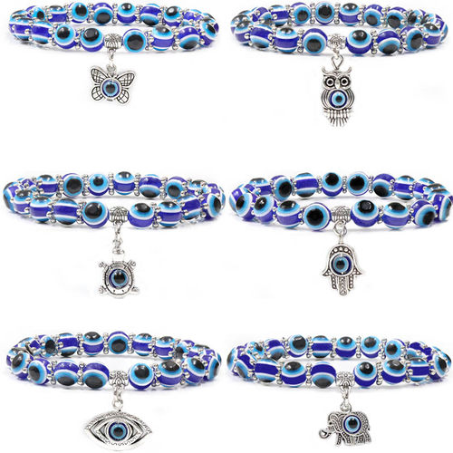 Lucky Turkish Blue Eye Bracelet for Women Men Elephant Butte