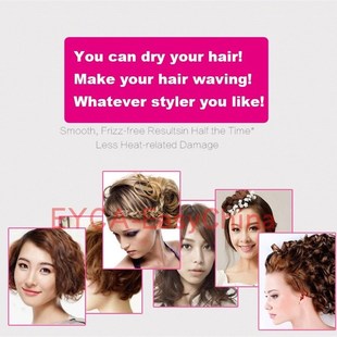 2in1 Paddle Hair Dryer Comb Brush Professional Blower Styler