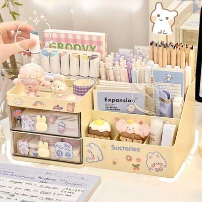 Desktop Cosmetic Storage Box Organizer Drawer Office Storage