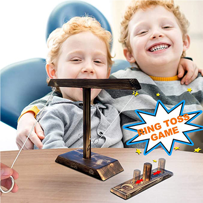 Ring Toss Game Party Toys Drinking Game Toy Wooden Ring Toss