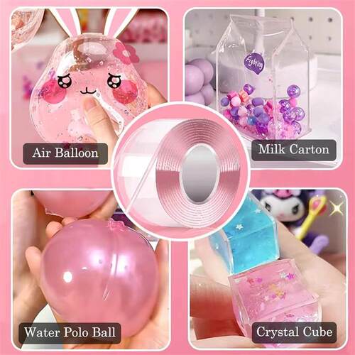 Nano Tape Bubbles Kit,Transparent Tape Elastic Bubble DlY