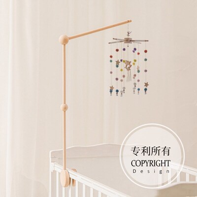 7Pcs  Assembly Rattles Bracket Set Infant Crib Mobile Bed Be