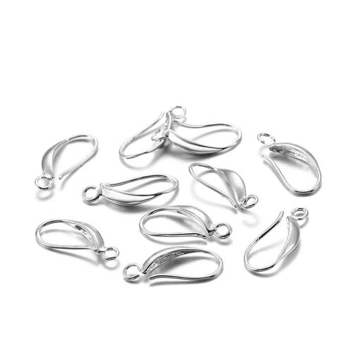 DIY Earring Findings Metal Glossy Ear Hook Clip Semifinished