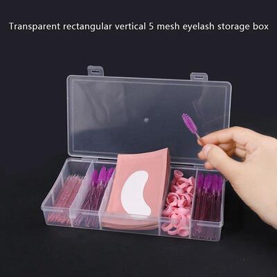 Transparent+With+ver+Rectangle+Vertical+5+Grid+Eyelash+Exten