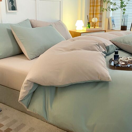Fresh Pure lor Washed tton Skin-friendly Sanding Four-piece