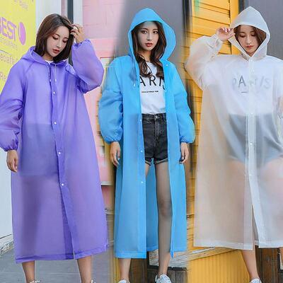 Rain Coat EVA Rain Poncho for Women and Men Emergency Rain G