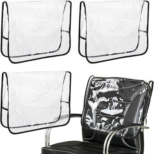 1/3/5pcs chair back cover plastic transparent salon chair ba