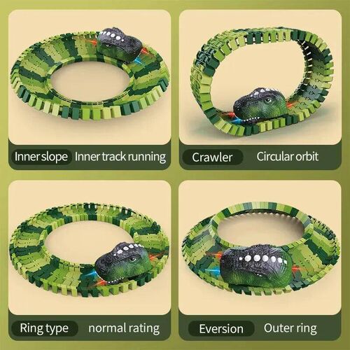 Dinosaur Track Electric Dinosaur Car Mountain Road Rail Kids