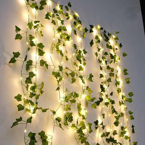 Fairy Lights 10m 100LED /5M 50 LED Solar Lights Maple Leaf