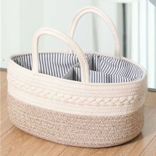 Woven Basket Cosmetic Sundries Storage Box Can Thread Baby C