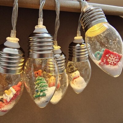 Christmas LED bulb lights, Santa Claus colored lights彩灯
