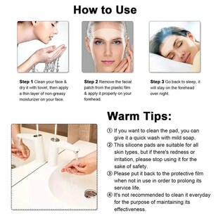 Reusable Silicone Wrinkle Removal Sticker Face Forehead Neck
