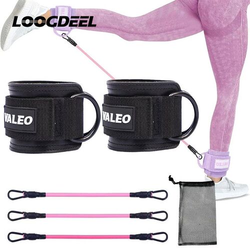 LOOGDEEL Ankle Straps Adjustable Foot Support Padded Cuff An