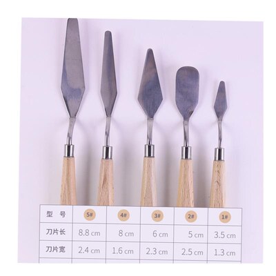 丙烯调色palette knife oilpastel 油画刮刀蒙马特 metal spatule