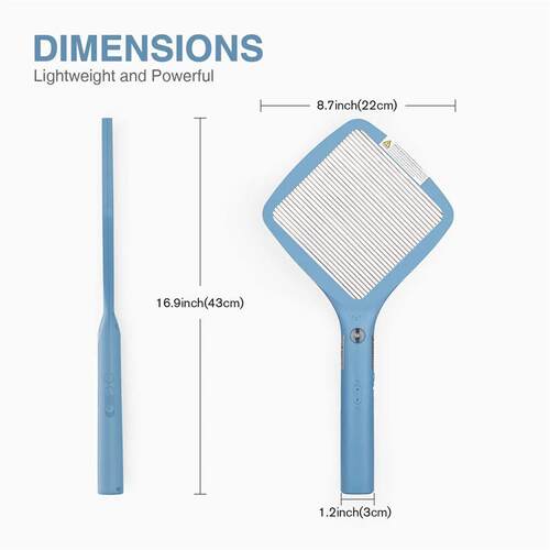 Mafiti Electric Fly Swatter Rechargeable Mosquito Zapper Bug