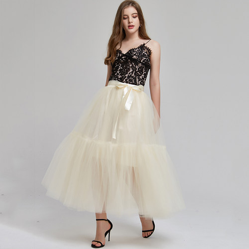 WholeSale 4 Layers 90cm Womens Fashion Skirt Tulle Skirt Me