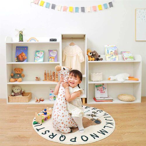 Childrens Simple Toy Storage Cabinet Wall Floor Low Bookshe