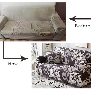 Stretch Slipcovers Sectional Elastic Stretch Sofa Cover for