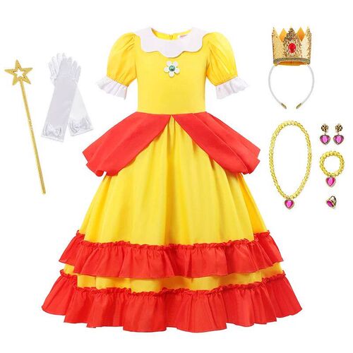 Halloween Costume for Kids Peach Princess Dress For Girls Ch