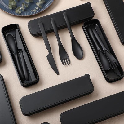 Wheat Straw Tableware Cutlery Knife Fork Spoon Dinnerware