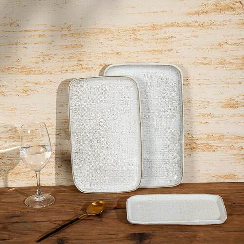 Cream white ceramic Western dishes hotel tableware wholesale