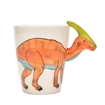 3D Dinosaur Ceramic Mug - Animal Shaped Cup for Kids 恐龙杯
