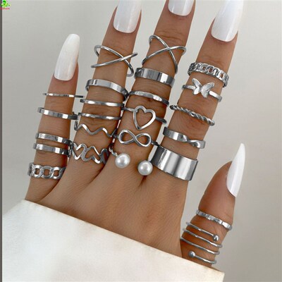 fashion jewelry butterfly ring Joint love female个性女孩戒指