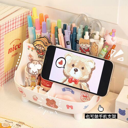 Kawaii Ins Desktop Pen Holder Organizer Japanese Cute Statio