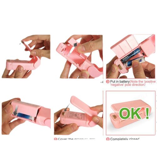 Mini Plastic Bag Sealer Machine Storage Bag Clip Sealing