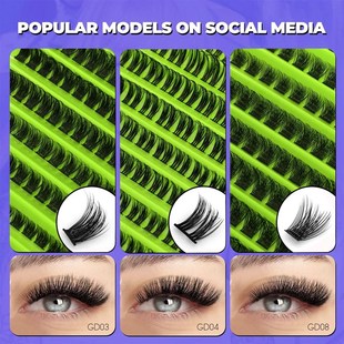 Cluster Lashes Natural Eyelash extension Volume Individual