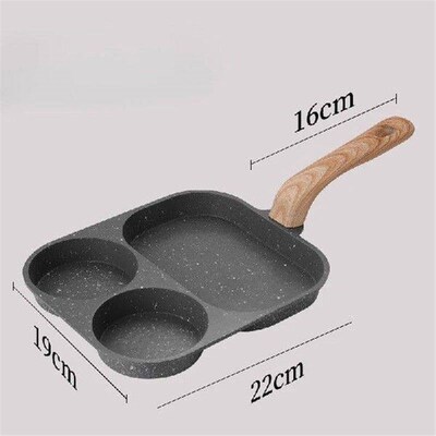 Maifanshi Four Hole Frying Pan Flat Bottomed Non Stick