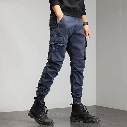 Autumn Outdoor Mens Casual Pants tend 97 Cotton Loose Slim