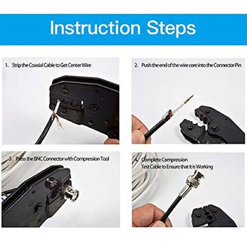 20 Pcs BNC Compression Connector 75 Ohm Coupler with Copper