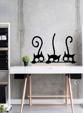Lovely 3 Black Cute Cats Wall er Moder Cat Wall ers Girls Vi