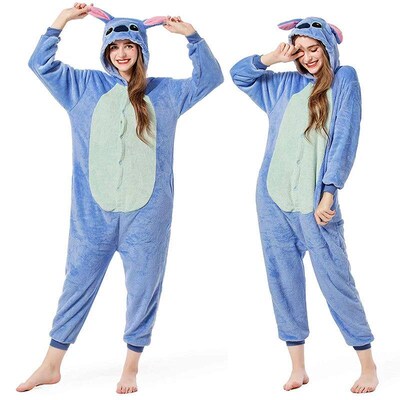 Lilo Jumpsuit Kostum Cosplay Stitch untuk Orang Dewasa Pakai