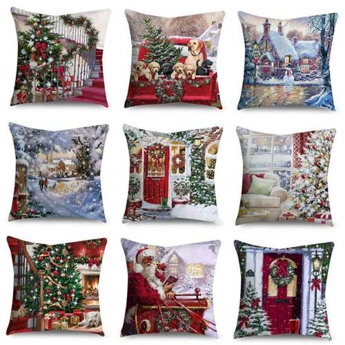 45cm Christmas Pillowcase Cushion Cover Christmas Decoration
