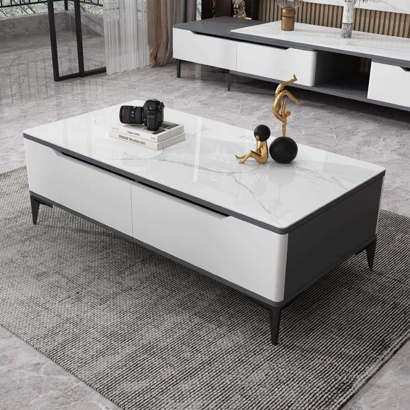 岩板轻奢茶几电视柜组合现代简约小户型家用客厅茶几桌伸缩小桌子,3C数码配件,其它配件,淘宝优惠券,粉丝福利购,淘宝优惠卷