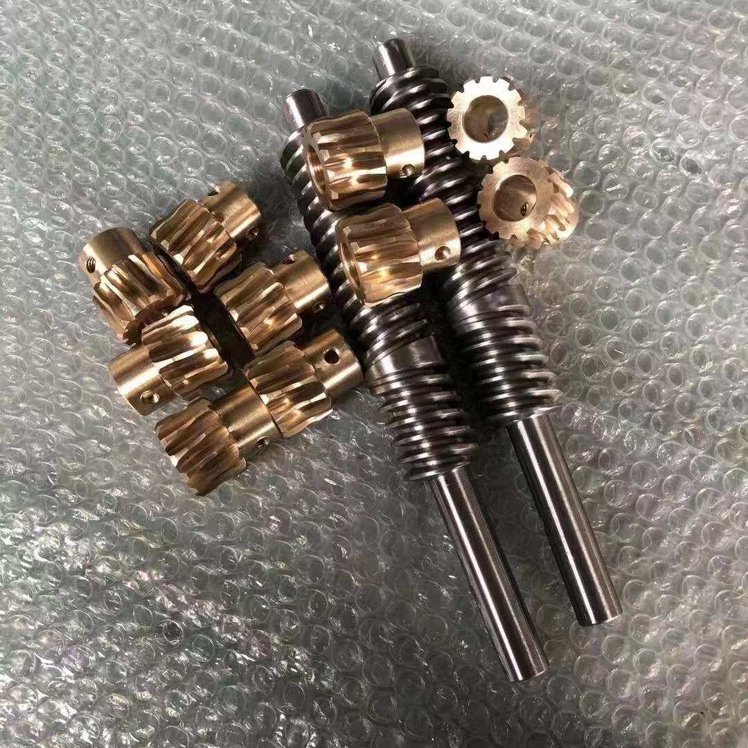 涡轮蜗杆减速 机配件传动齿轮1.5模2模2.5模3模4模蜗轮蜗杆定  制
